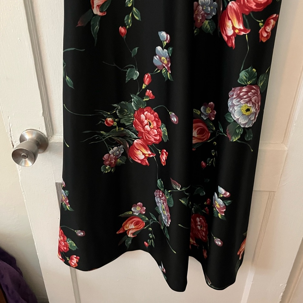 Vintage 70s/80s Nadine floral dress M - Picture 2 of 5